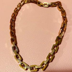 Eddie Borgo chunky Supra 12k gold plate chain link necklace